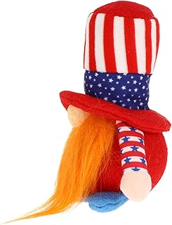 Vaguelly 1 Peça Boneca Do Dia Da Independência Patriótica Gnomo Escandinavo Natal Elfo Boneca Gnomo Estatuetas Decorações De Casa Para Casa Boneca De Pelúcia Bonecas Americanas Suprimentos