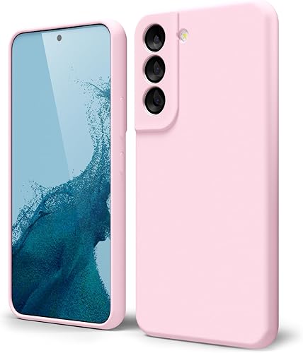 oakxco Funda para teléfono Samsung Galaxy S22 de silicona líquida, bonita funda delgada y delgada de goma suave de TPU lisa de gel para mujeres y