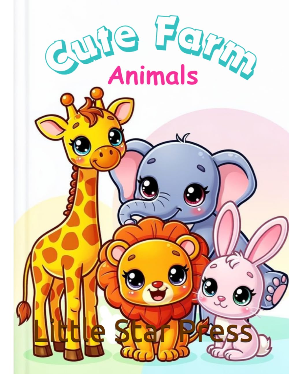 Coloring Book : Cute Farm Animals