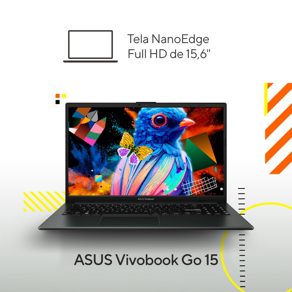 Notebook ASUS VivoBook Go 15, AMD RYZEN 3 7320U, 4 GB, 128 GB SSD