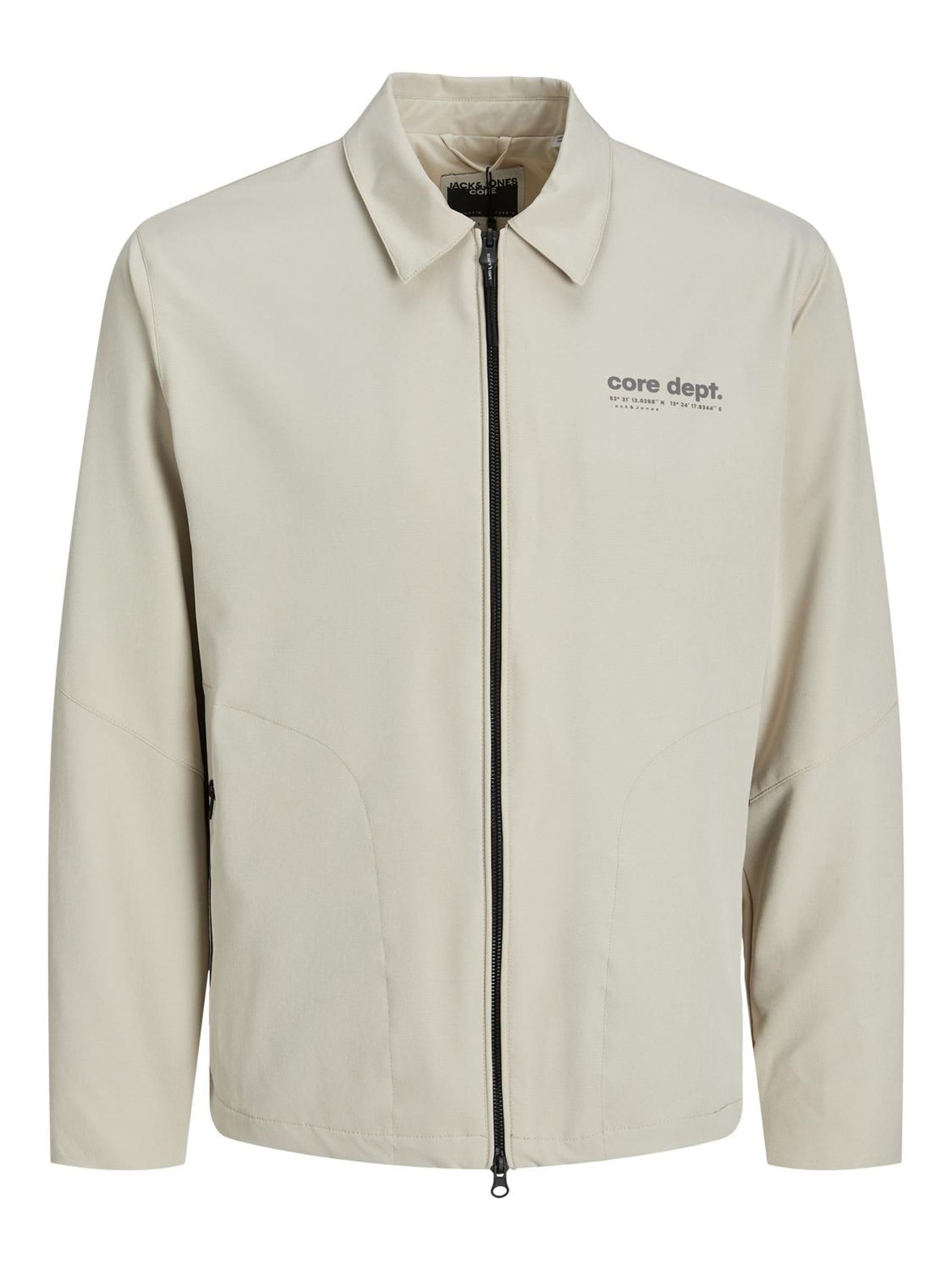 JACK & JONES Men's JCOTRACK Shacket Blouson, Moonbeam, L, moonbeam, L