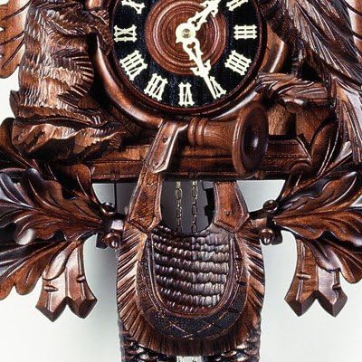Cuckoo Clock Hunting Clock, Sitting Animals