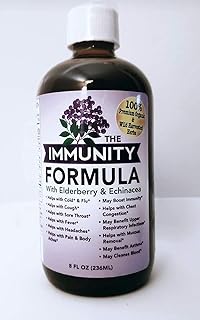 The Immunity Formula Tonic with Organic Elderberry and Echinacea, 8 Ounces (Pack of 2)