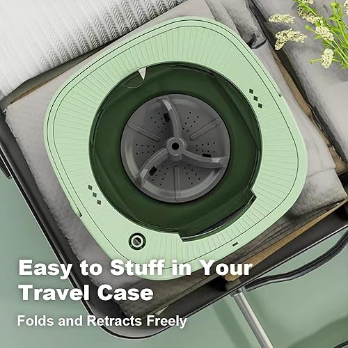 Miniatura 7 de Combinación de lavadora y secadora portátil, mini lavadora plegable, lavadora portátil automática para ropa de bebé, ropa interior o artículos