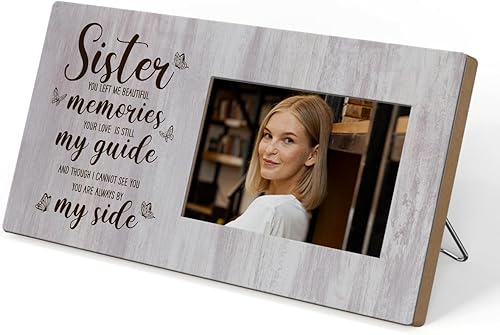 Regalos para hermanas, regalo de condolencias, regalos conmemorativos de pérdida de hermana, marcos de fotos de duelo, regalos de condolencias,