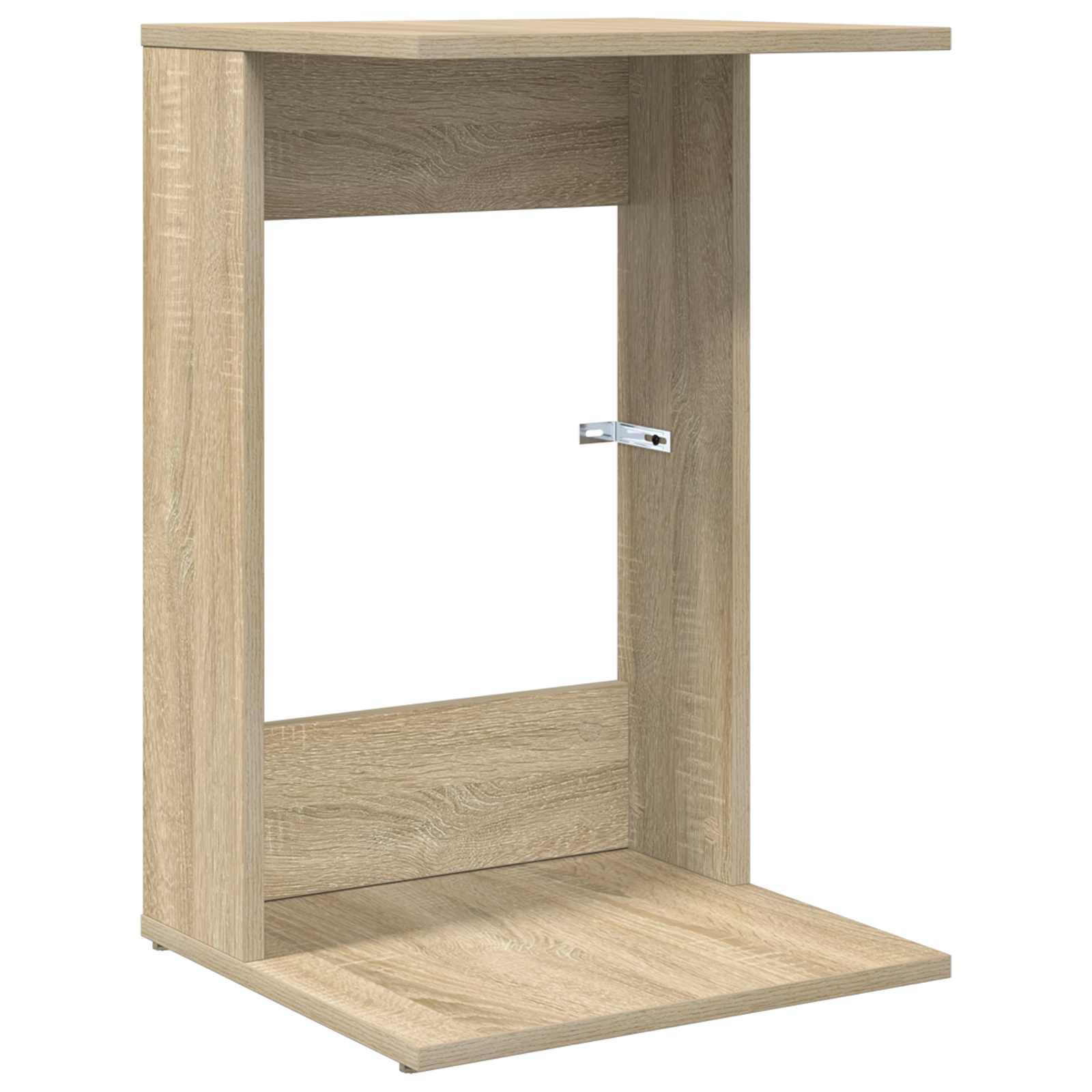 Mesa auxiliar de roble Sonoma, 40 x 38 x 62,5 cm, moderna mesa de centro de madera para salón y dormitorio, mesa estable con aspecto de madera para sofá y sillón