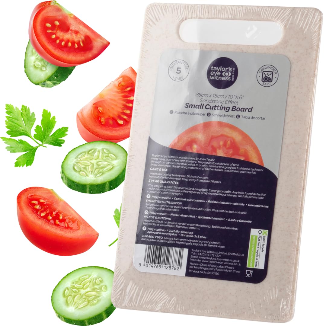 Taylors Eye Witness Sandstone Small Cutting Board, Sandstone Granite Effect, 25L x 15W cm