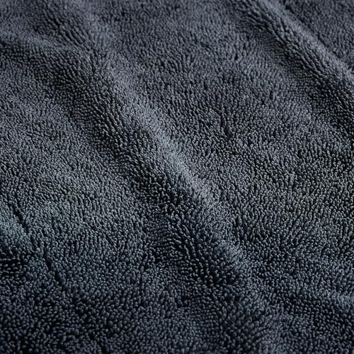 Image of Amazon Basics Microfiber Cleaning Cloth | 1200 GSM | Ultra Soft | Super Absorbent | Reusable | Pack of 1 (Grey)- 60cm X 40cm