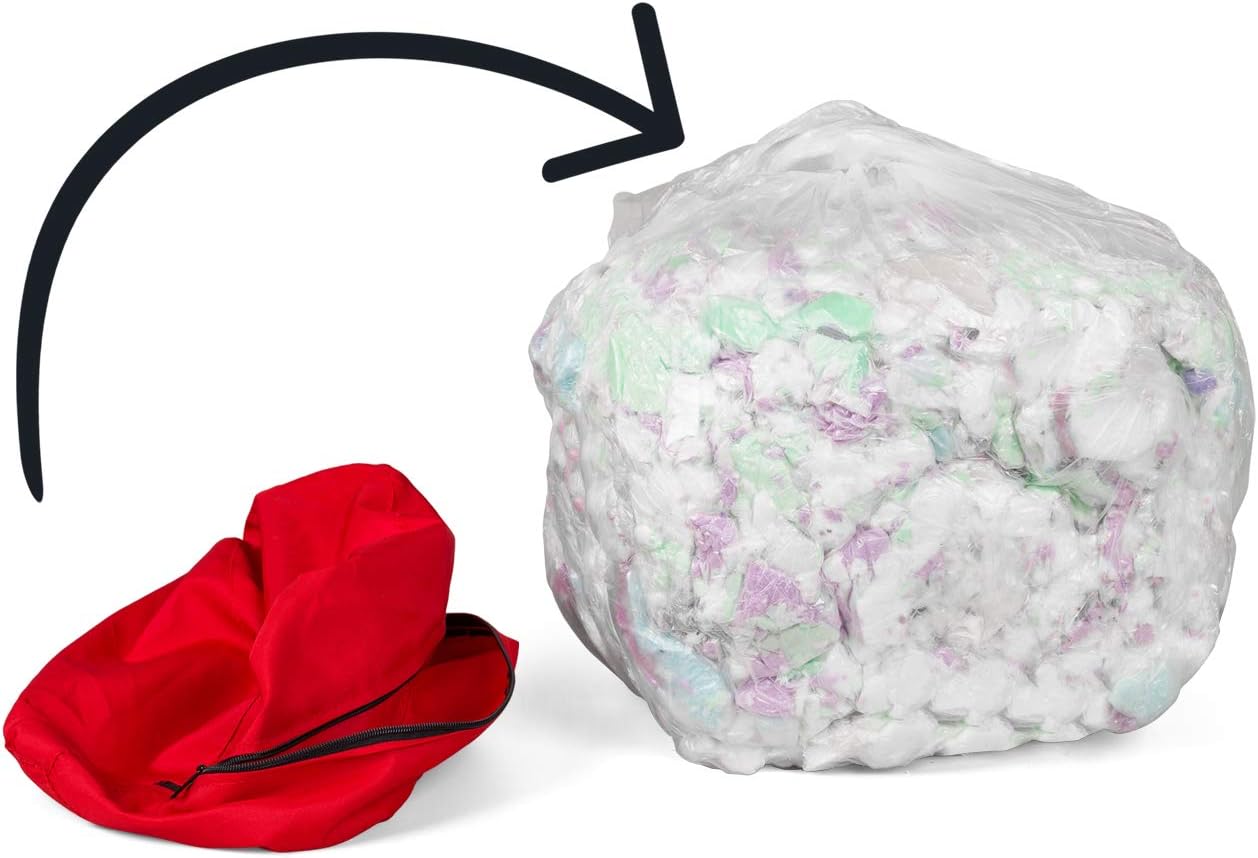 Posh Creations Foam Filling Bean Bag Refill, 20lbs, Multi-Color