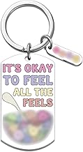 Mental Health Gifts Stocking Stuffers for Teens Sobriety Gifts for Women Emotional Support Keychain Self Care Inspirational Gift for Woman Birthday Daily Affirmations for Coworkers Friends Daughter