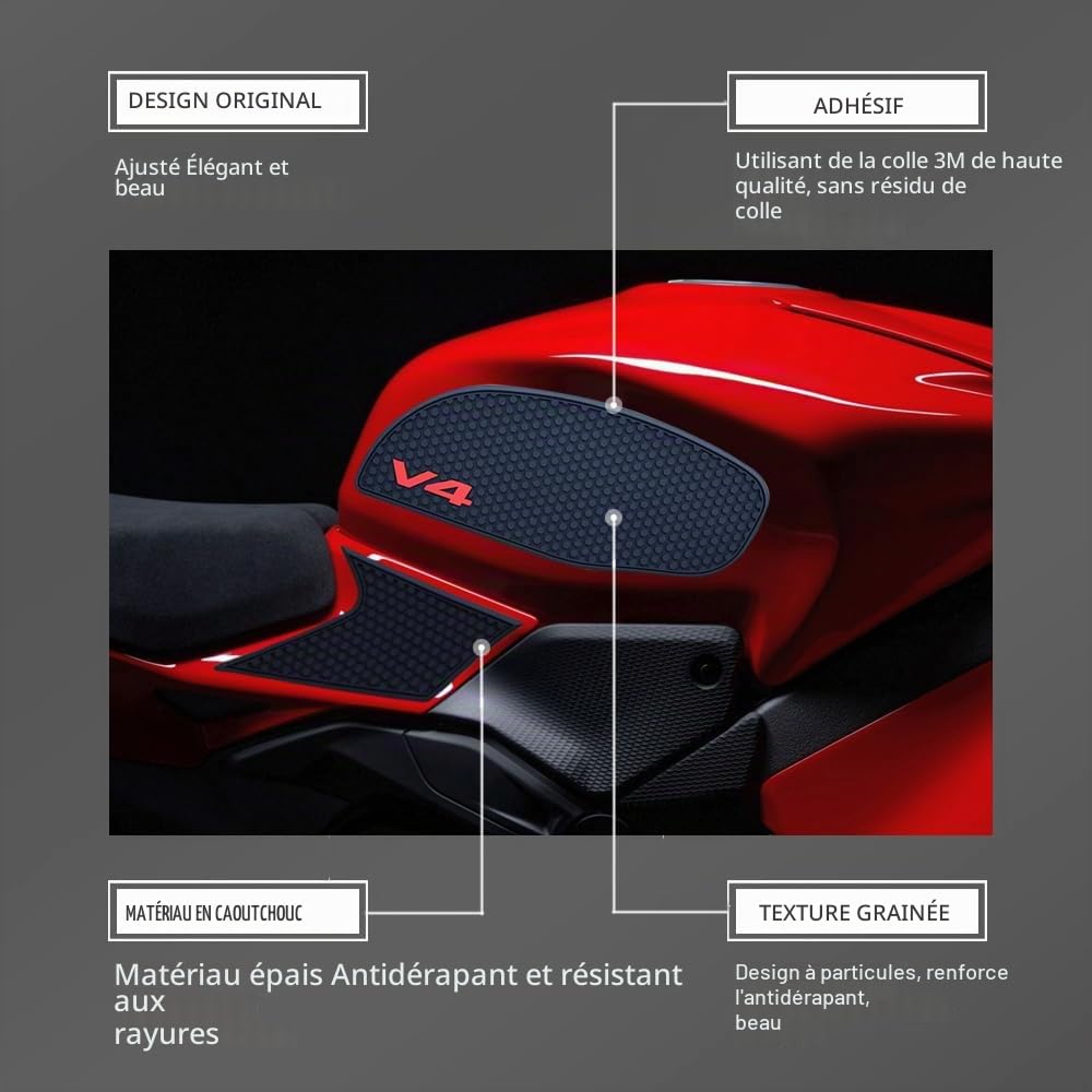 Protection de genou antidérapante pour réservoir de moto Panigale V4 V4S 2025