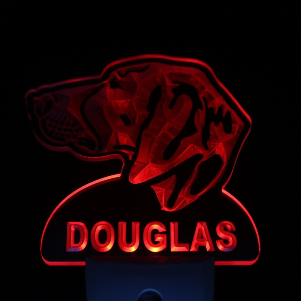 ADVPRO ws1079-tm Pointer Dog Personalized Night Light Name Day/Night Sensor LED Sign