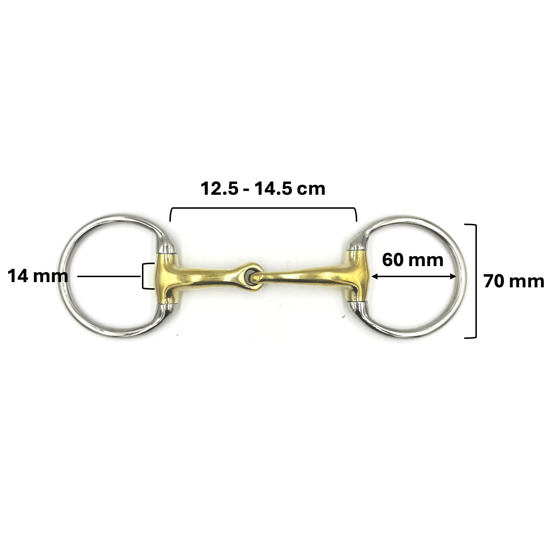 ES0278 Olivenkopftrense Einfach Gebrochen Kupfer 70mm/14mm, 13.5 cm