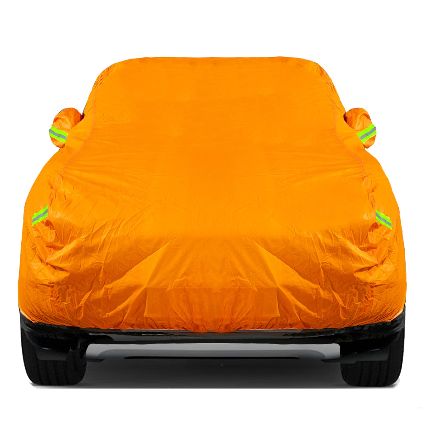 QUYDDC Breathable New Material, Waterproof Car Cover, Locks and Zipper Doors, Sunscreen Waterproof UV Prevention Snowproof Wind and Windproof,Suitable for Indoor Outdoor,for SUV (181" to 190") H11