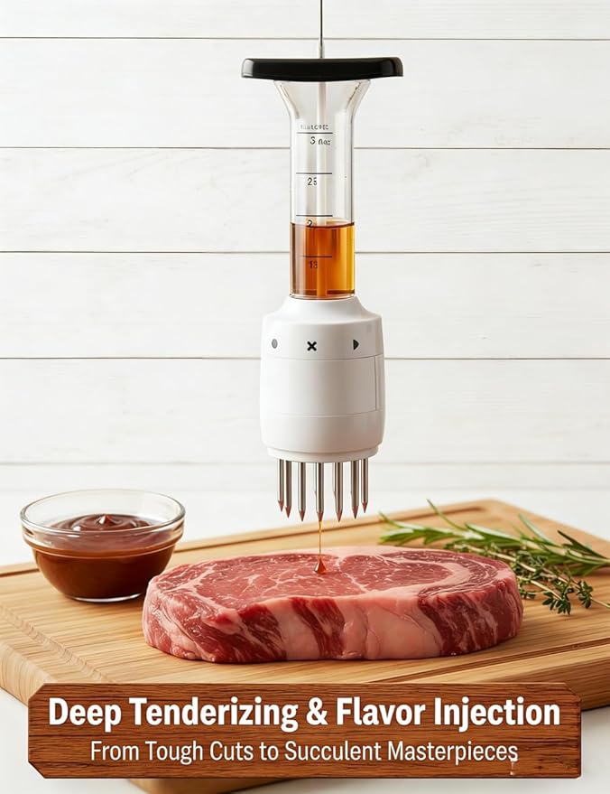 Inyector de Salsa Ablandador de Carne, Acero Inoxidable miniatura 2