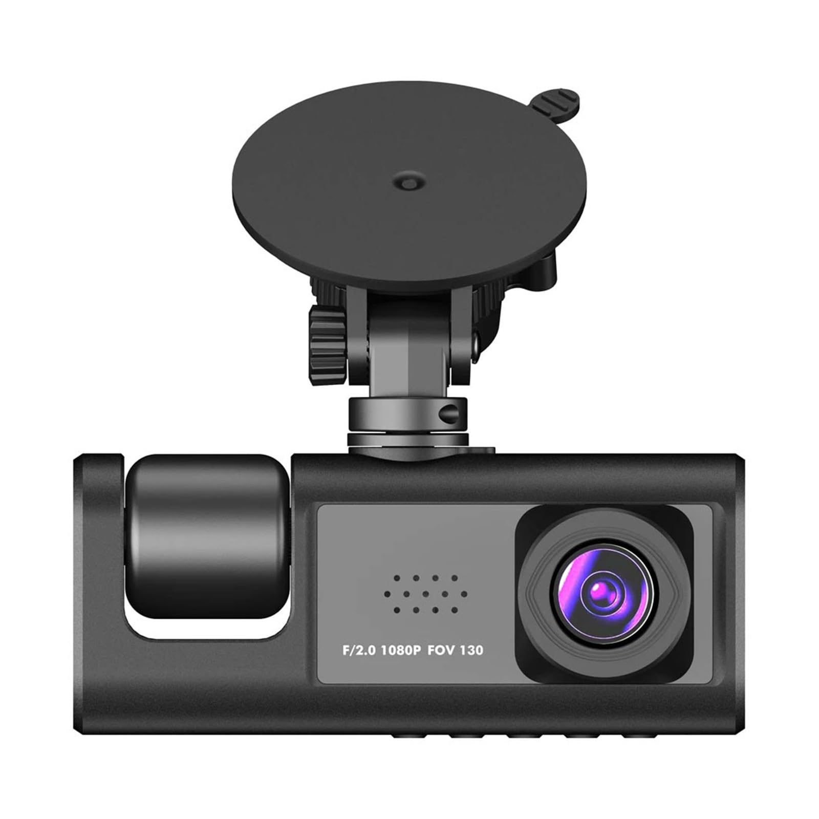 Przód kamery samochodowej 3-kanałowa kamera na deskę rozdzielczą do kamery samochodowej wideorejestrator DVR czarna skrzynka podwójny obiektyw DVR z tylną kamerą 24H Monitor do parkowania Łatwa instal