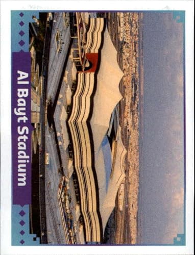 2022 Panini World Cup Qatar Sticker #FWC14 Al Bayt Stadium outdoor Mini Sticker Trading Card