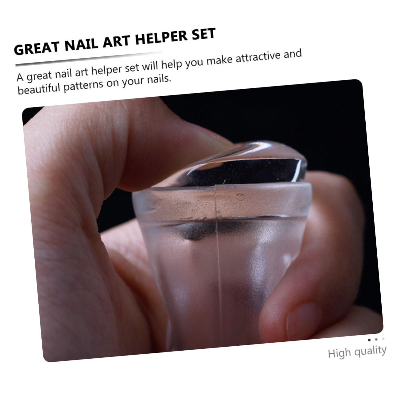 Healeved 10pezzi Double-ended Nail Art Stampers Manicure Transfer Tools for Nail Designs for Home Salon Use