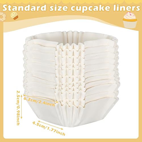 Miniatura 3 de Tanlade 350 forros cuadrados para cupcakes, desechables, para brownie, para hornear, tazas y cupcakes, suministros de fiesta para bodas, cumpleaños,