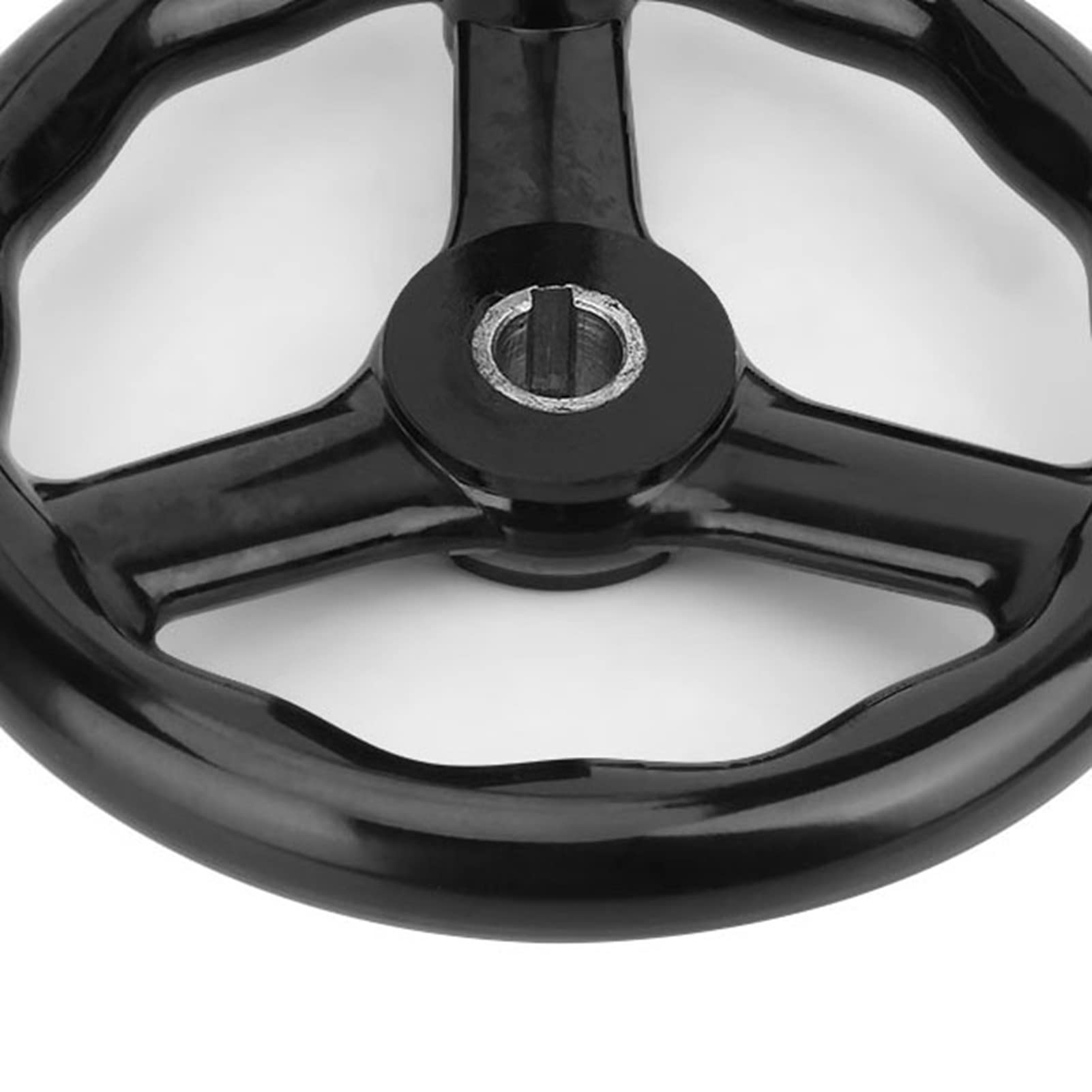 Grand Volant automatisé Industrie 200 * 18Mm Blacki Slip Volant de Tour à 3 Rayons avec Poignée Outil Forhine Grand Volant en Métal Boutons Roues à Main