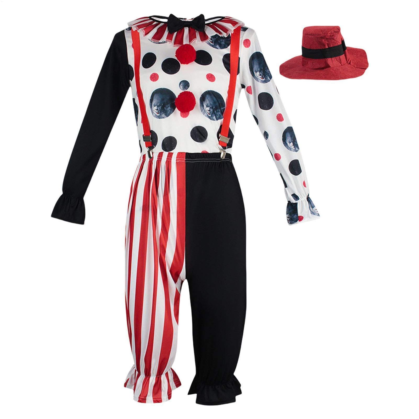 Costume Di Clown Di Clown Divertente E Spaventoso Per Halloween