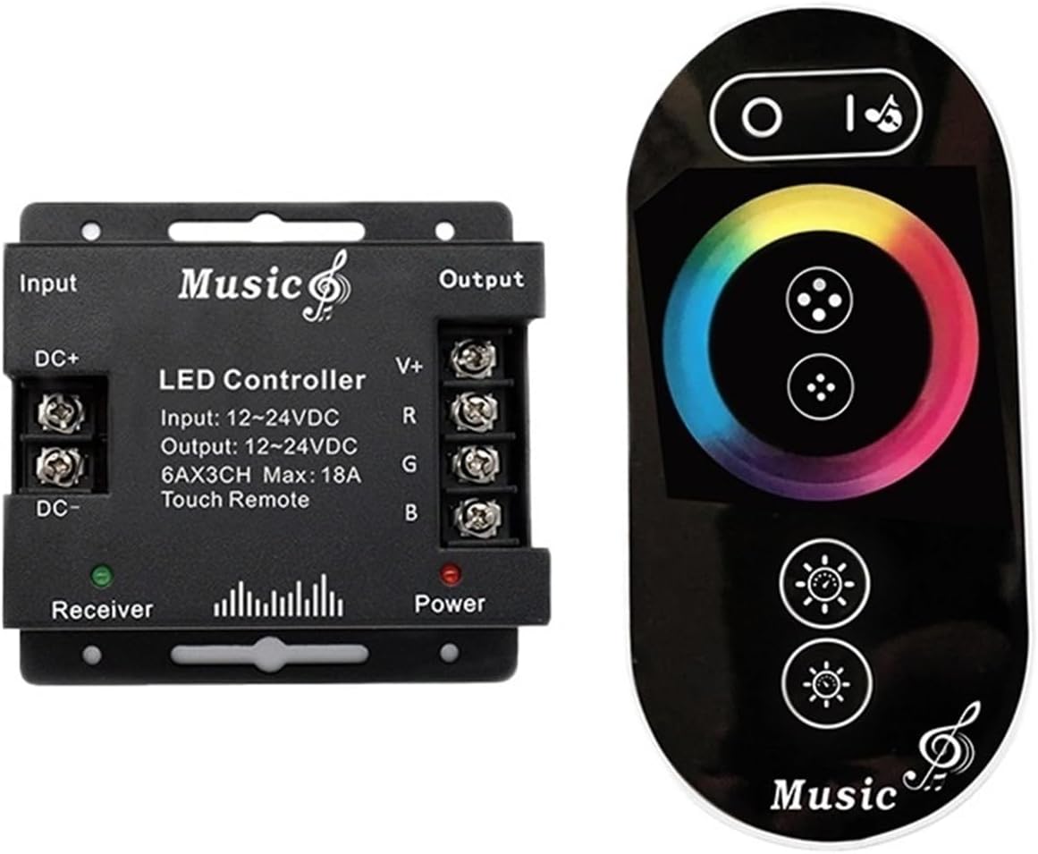 Touch Music LED Controller Remote Control Dynamic Gradient 5050RGB Light Strip dimmer