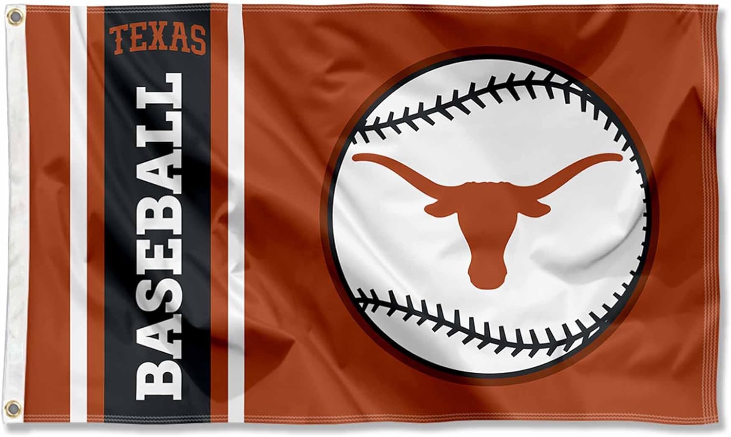 Texas Longhorns Baseball 3x5 Grommet Flag