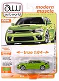 Auto World 64452 Modern Muscle 1&colon;64 2023 Dodge Charger Series A Sublime