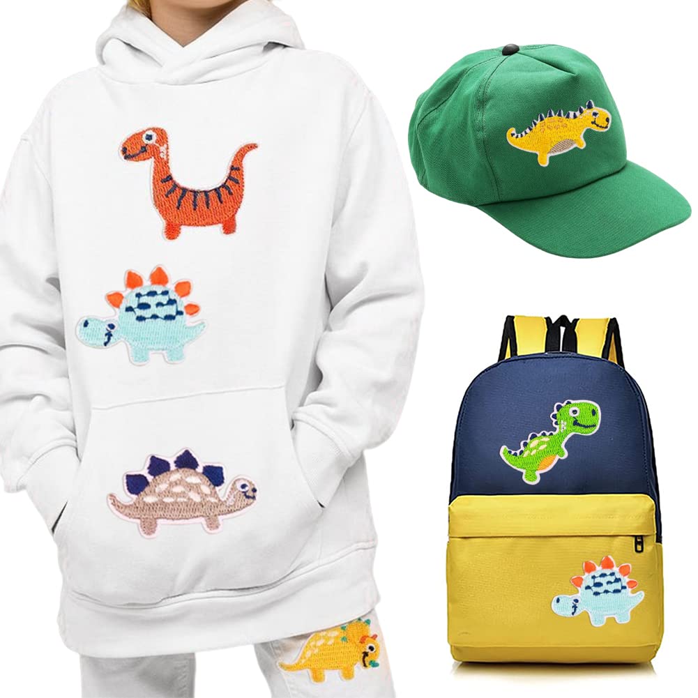 Toppe Termoadesive Bambini - 19pcs Dinosauri, Per Vestiti, Zaini, Jeans - Foto 10