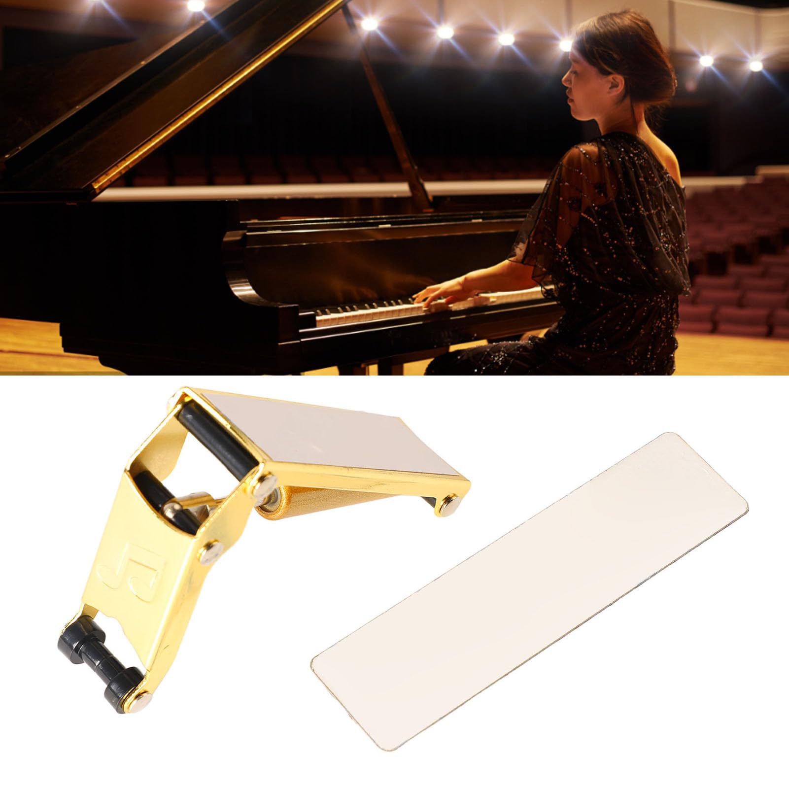 Aleta de Amortiguación de Piano, Protección de Dedos Tapa Silenciosa Dispositivo de Caída de Cierre Lento Retardador de Acero Suministro de Seguridad de Piano para Dispositivo de