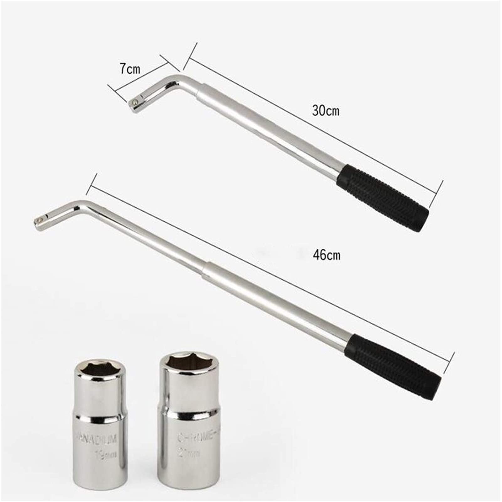 17-23mm Cappuccio della Ruota Chiave Chromium-Vanadium Acciaio Acciaio Telescoping Chiave per Auto Riparazione Auto 557