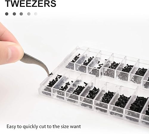 Miniatura 5 de Kit de reparación de lentes de sol con destornillador para reparación de gafas de sol, 630 piezas, con destornillador para reparación de gafas,
