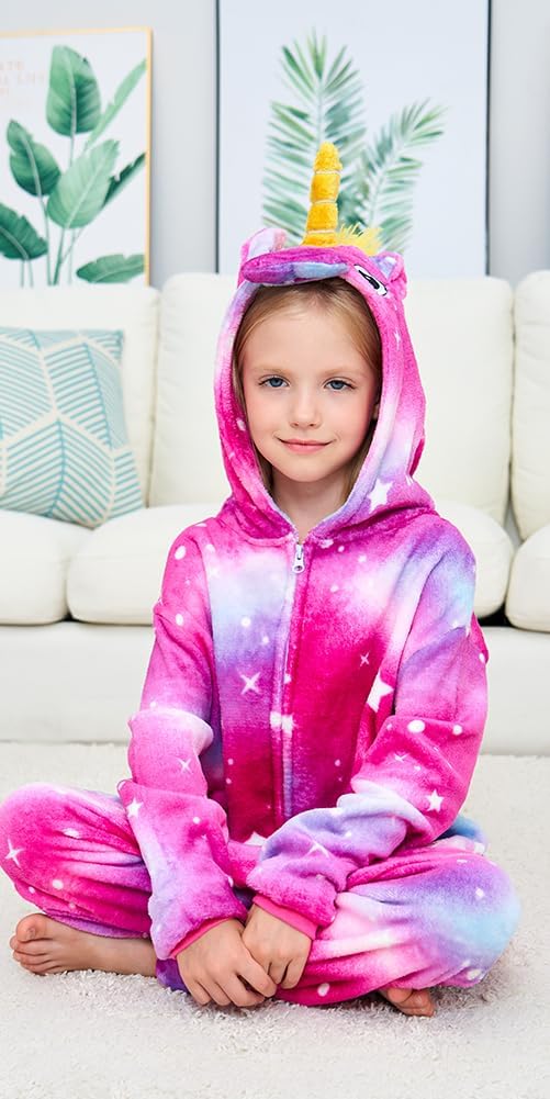 Unisex Children Unicorn Pyjamas Halloween Kids Onesie Costume - Image 5