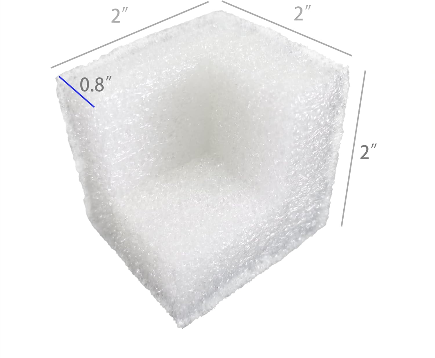 FixtureDisplays® 112PK EPE Corner Protector for Packaging Shipping Boxes 15582-2 * 2 * 2-112PK-2D