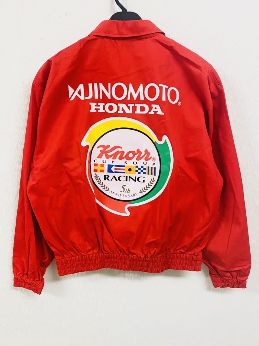 味の素 HONDAホンダ AJINOMOTOレーシング 純正　刺繍防寒ジャケット Amazon.co.jp: 絶盤 激レア 当時物 味の素 HONDA ホンダ