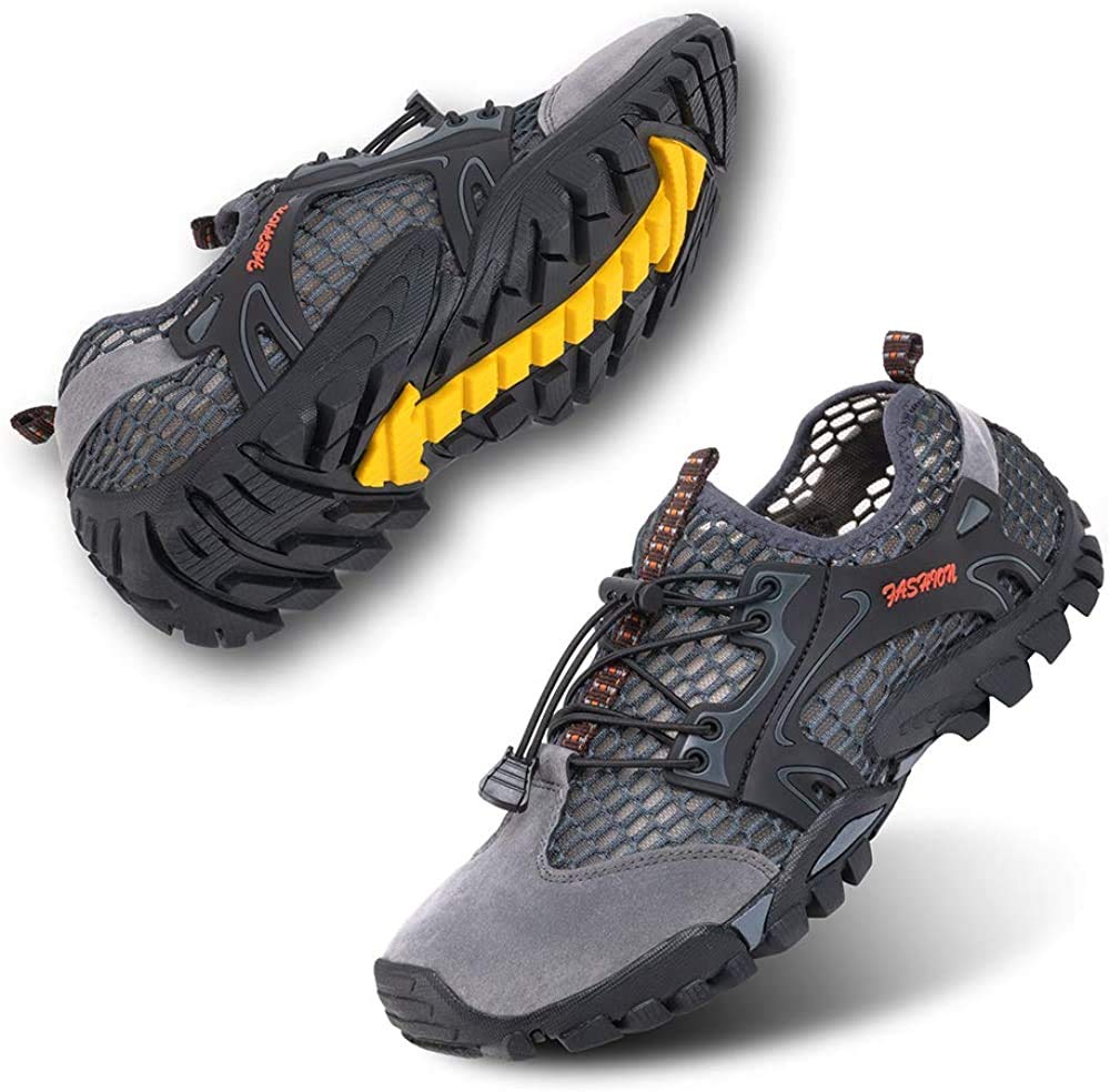 VTASQ Scarpe da Trekking Arrampicata Uomo Sandali Sportivi Estivi Mesh Pescatore All'aperto Acqua Sandali da Mare Escursionismo Traspiranti e Leggero Asciugatura Rapida
