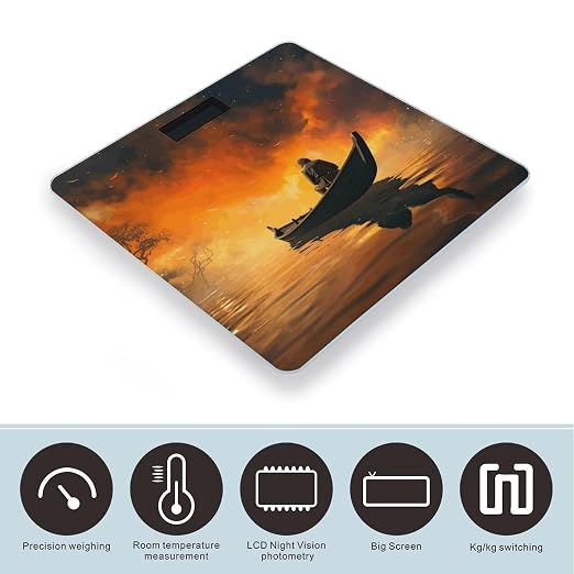 Báscula digital para baño con pantalla LCD miniatura 3