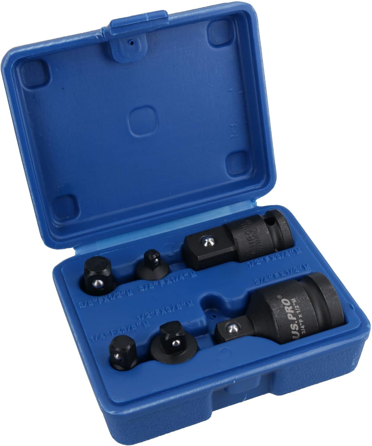 6pc Impact Socket Adaptor Set - Step Up & Down - Reducer Converter