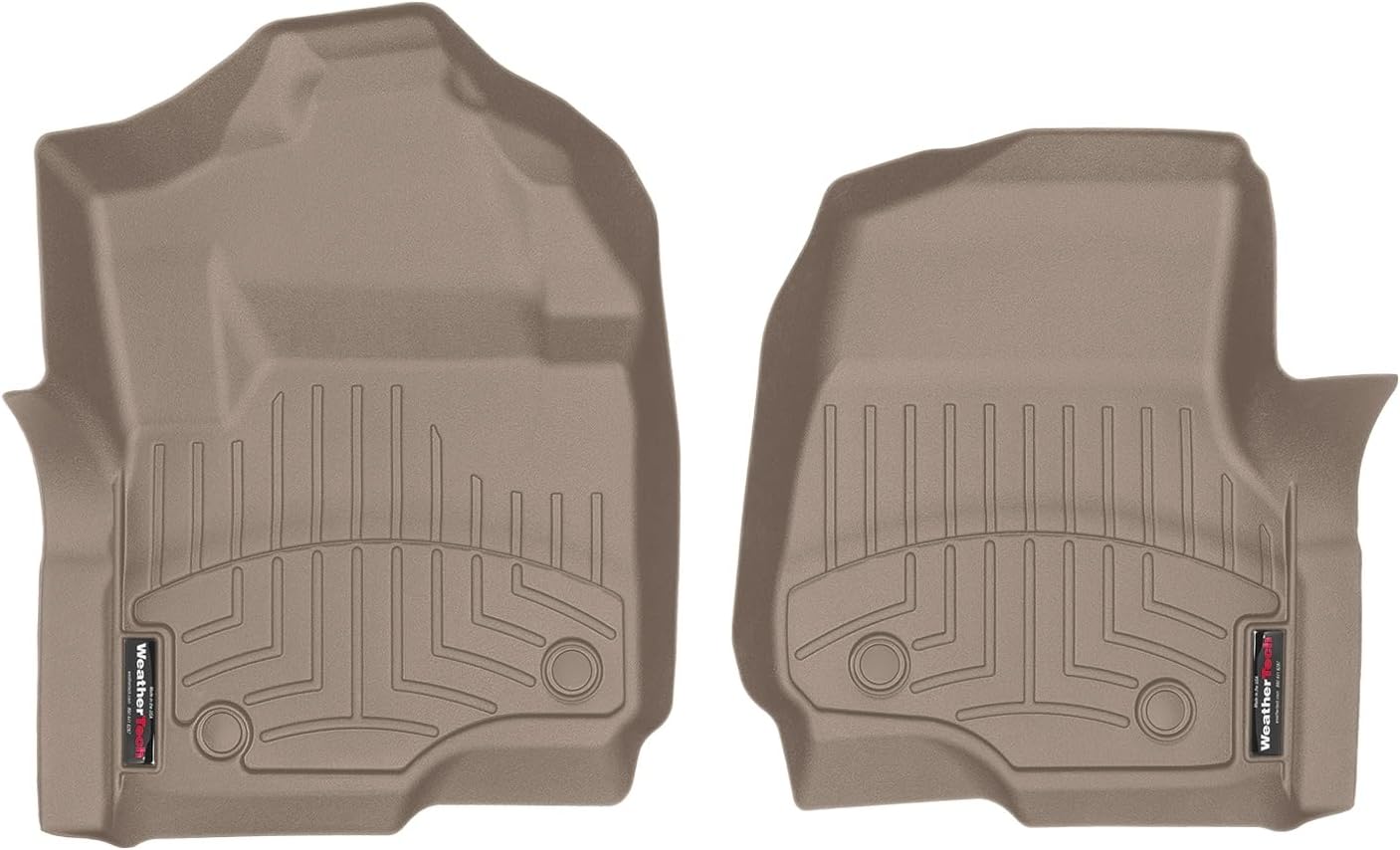 WeatherTech Custom Fit FloorLiners for Ford Super Duty, Super Duty, Super Duty - 1st Row (4510121), Tan
