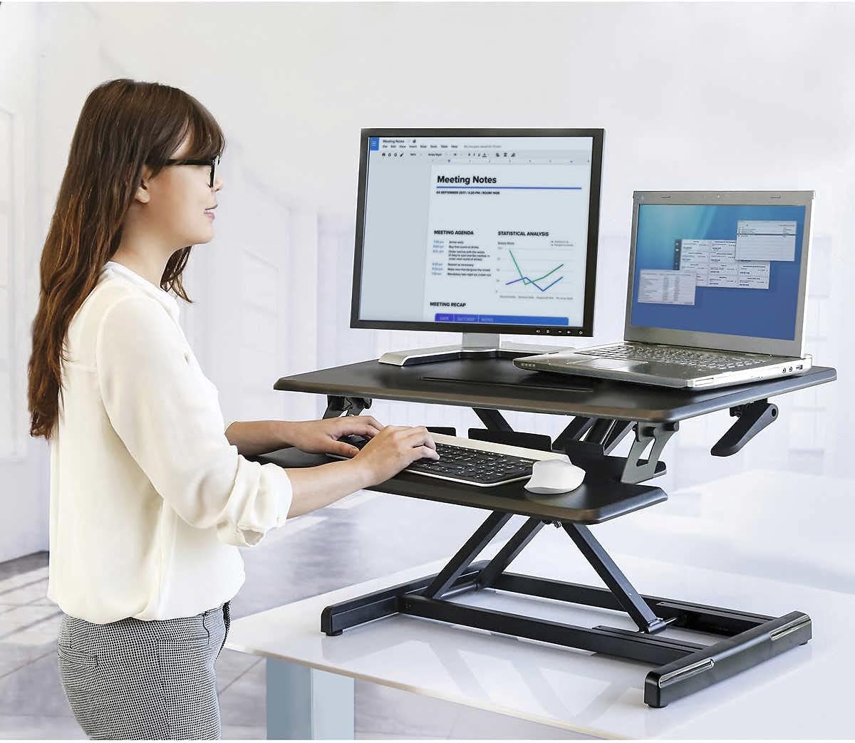 Un branded Seville Classics airLIFT PRO Pneumatic Desk Riser