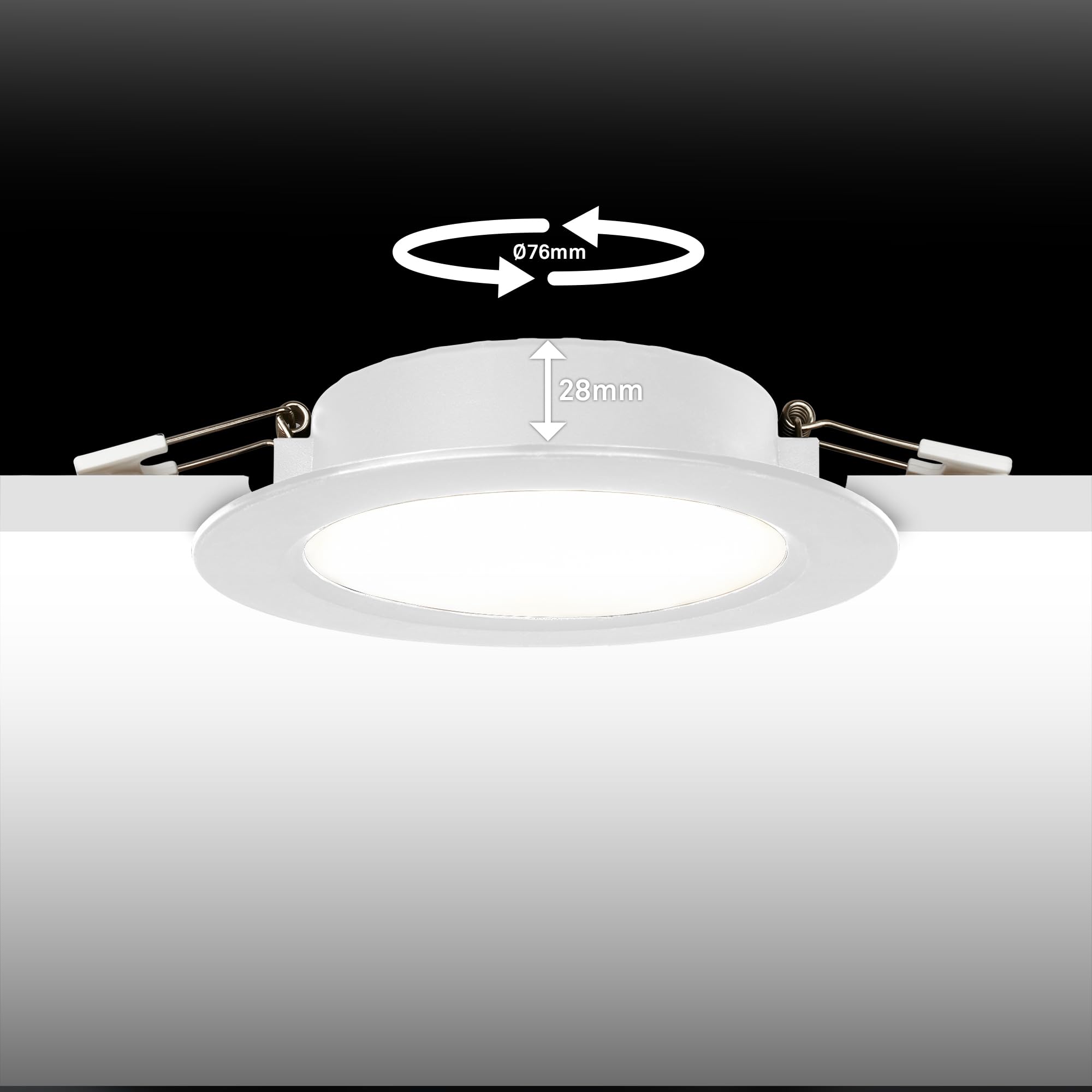 BRILONER Leuchten Set Of 3 Recessed Spotlights/Recessed GU10