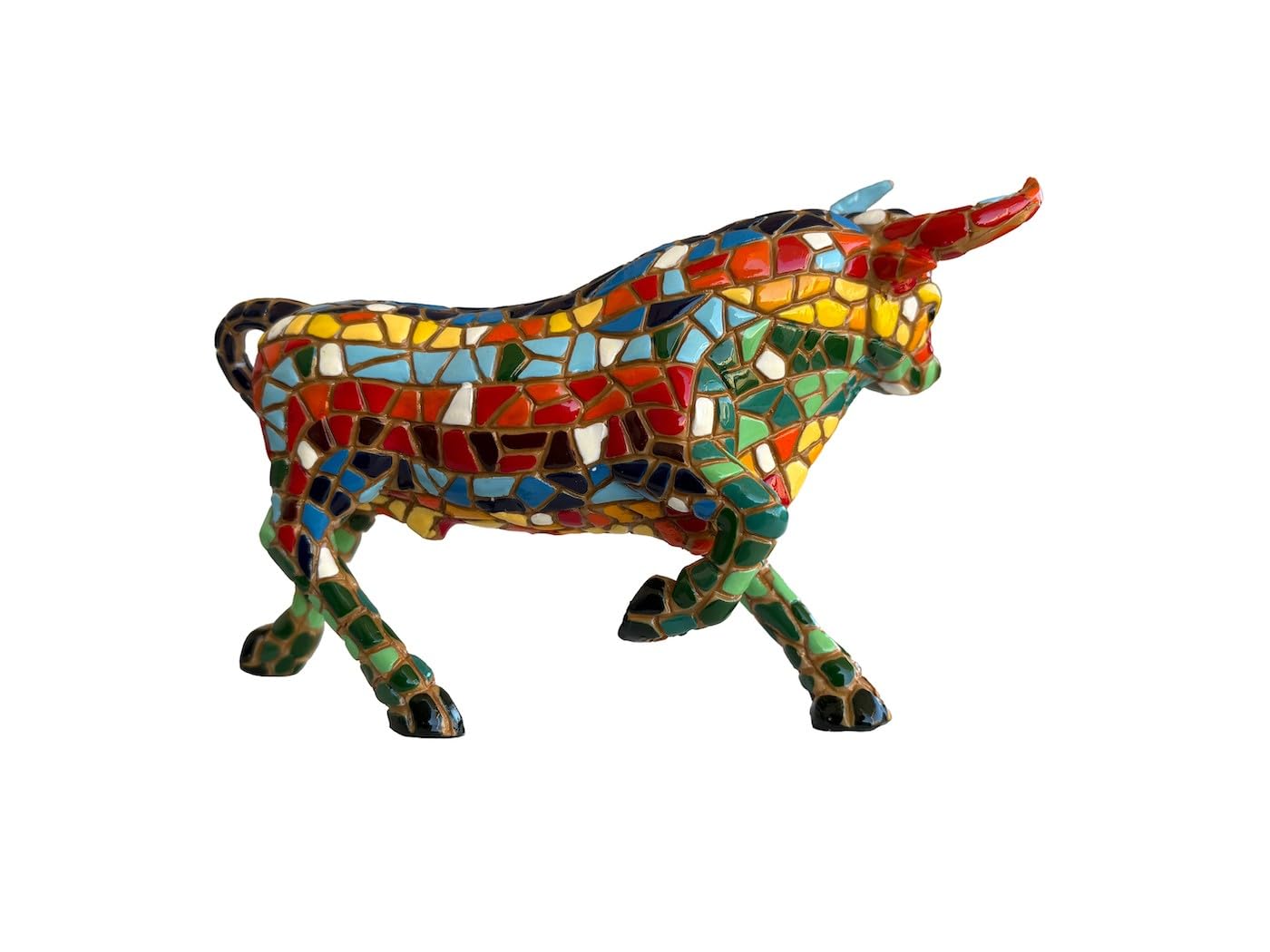 Barcino Ole Mosaic Collection Bull figurka (15 cm)