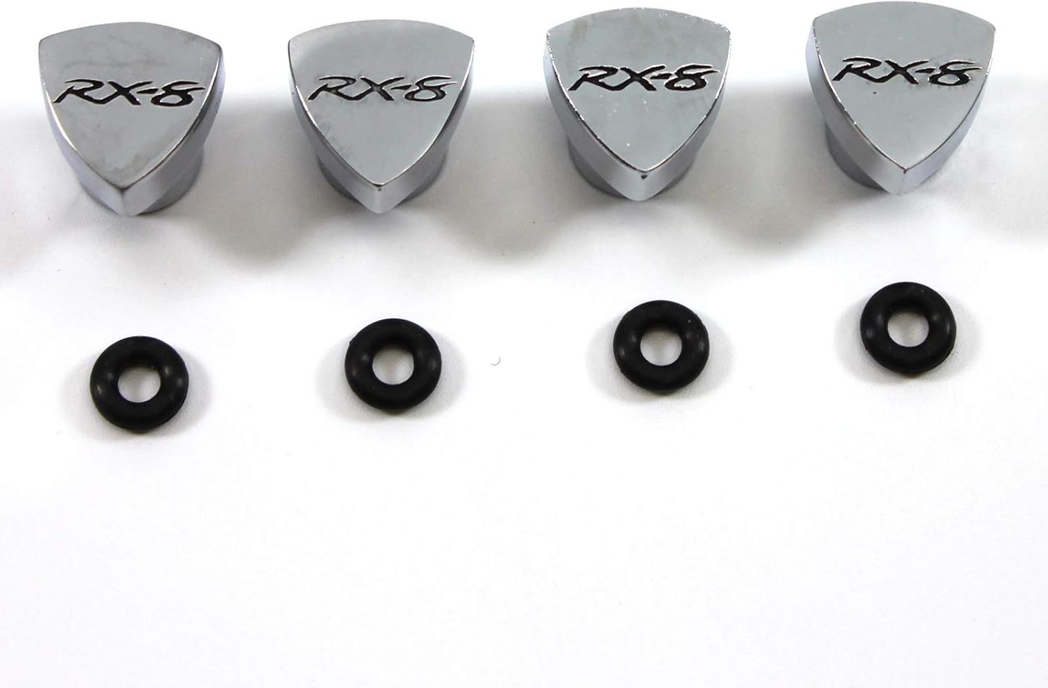 Rotor Shaped Valve Stem Caps - 4 Pieces - Wankel RX8