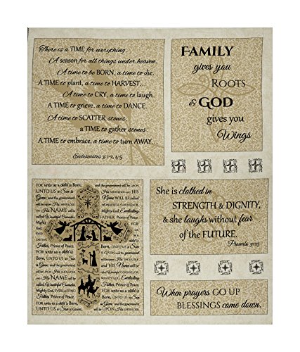 Timeless Treasures Latte Abundant Grace Anniversary 36