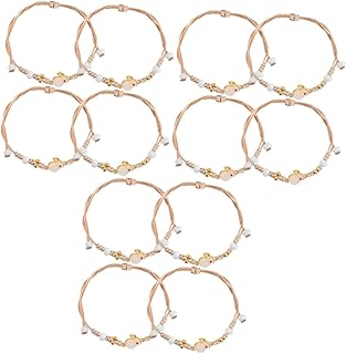 12pièces Bracelet Tressé Corde Avec Pendentif Lapin Lot De Bracelets Pour Pour An Et Spéciaux