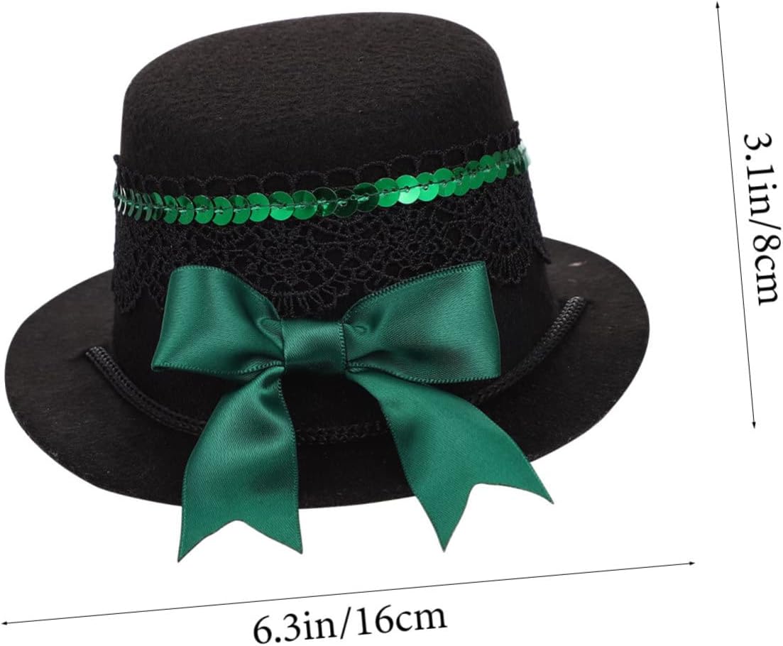 Adjustable Small Dog Hat for Cat, Xmas Bowler Party Decor image 2
