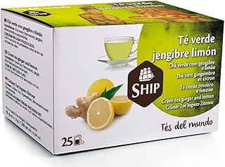 25 bolsitas Té verde con jengibre limón