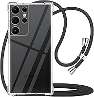 Vista 15 de YESPURE para Google Pixel 6a Funda con Correa Ajustable para Cuello, Hombro y Cruzada Transparente Funda Móvil Duradera, Suave y delgada de Ajuste