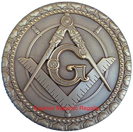 Around The World Freemasonry Antique Heavy Auto Emblem For Masons