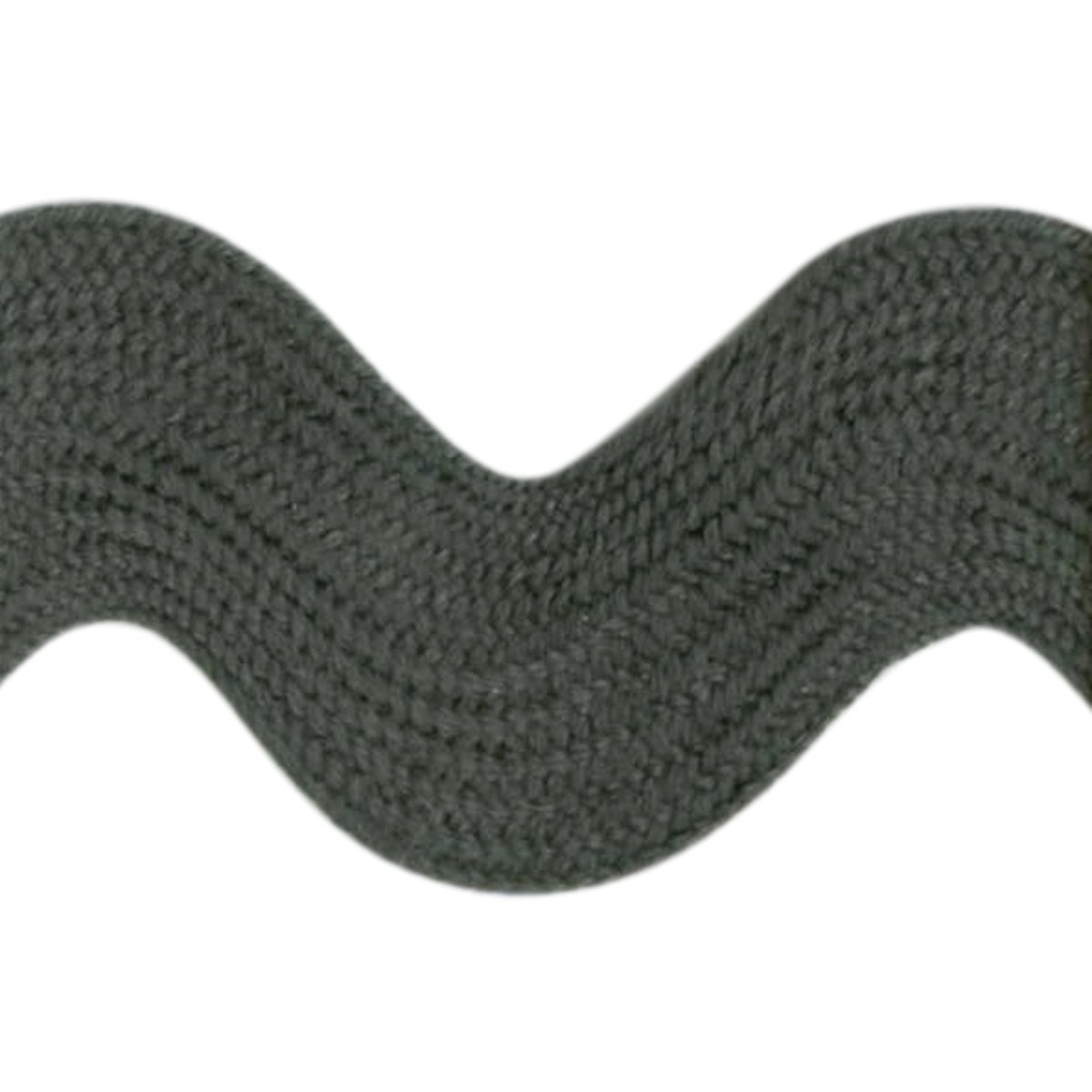 Croquet rick rack coton de qualité supérieure gris foncé 28mm large